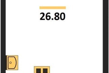 Фото №1: Студия 26 м² - Краснодар, мкр. жилой комплекс Самолёт-6, 