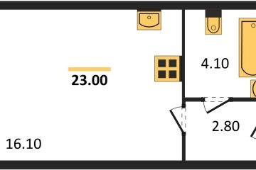 Фото №1: Студия 23 м² - Краснодар, мкр. жилой комплекс Самолёт-6, 