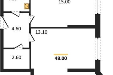Фото №1: 2-комнатная квартира 48 м² - Краснодар, мкр. жилой комплекс Самолёт-6, 