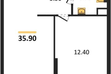 Фото №1: 1-комнатная квартира 35 м² - Краснодар, мкр. жилой комплекс Самолёт-6, 