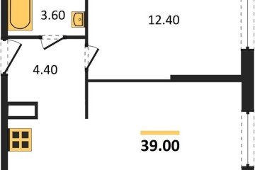 Фото №1: 1-комнатная квартира 39 м² - Краснодар, мкр. жилой комплекс Самолёт-6, 