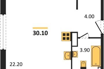 Фото №1: Студия 30 м² - Краснодар, мкр. жилой комплекс Самолёт-6, 