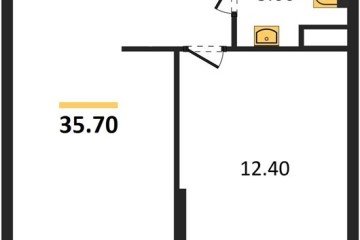 Фото №1: 1-комнатная квартира 35 м² - Краснодар, мкр. жилой комплекс Самолёт-6, 
