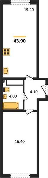Фото №1: 1-комнатная квартира 43 м² - Краснодар, Прикубанский внутригородской округ, мкр. жилой комплекс Самолёт-6