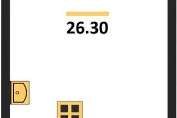 Фото №1: Студия 26 м² - Краснодар, мкр. жилой комплекс Самолёт-6, 