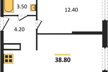 Фото №1: 1-комнатная квартира 38 м² - Краснодар, мкр. жилой комплекс Самолёт-6, 