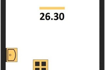 Фото №1: Студия 26 м² - Краснодар, мкр. жилой комплекс Самолёт-6, 