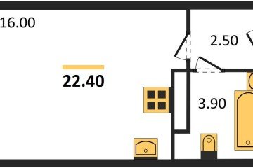 Фото №1: Студия 22 м² - Краснодар, мкр. жилой комплекс Самолёт-6, 