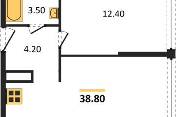 Фото №1: 1-комнатная квартира 38 м² - Краснодар, мкр. жилой комплекс Самолёт-6, 