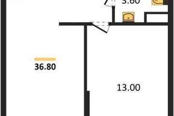 Фото №1: 1-комнатная квартира 36 м² - Краснодар, мкр. жилой комплекс Самолёт-6, 