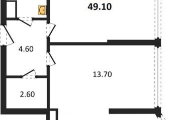 Фото №1: 2-комнатная квартира 49 м² - Краснодар, мкр. жилой комплекс Самолёт-6, 