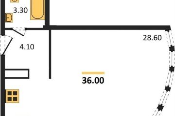 Фото №1: Студия 36 м² - Краснодар, мкр. жилой комплекс Самолёт-6, 