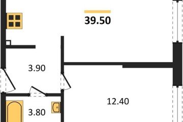Фото №1: 1-комнатная квартира 39 м² - Краснодар, мкр. Прикубанский внутригородской округ, 
