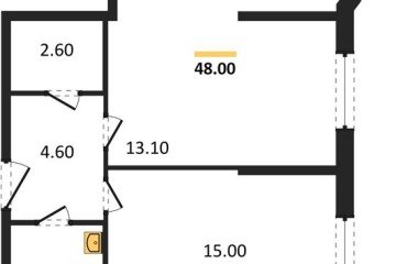 Фото №1: 2-комнатная квартира 48 м² - Краснодар, мкр. Прикубанский внутригородской округ, 
