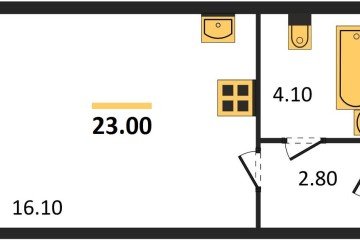 Фото №1: Студия 23 м² - Краснодар, мкр. Прикубанский внутригородской округ, 