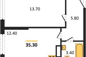 Фото №1: 1-комнатная квартира 35 м² - Краснодар, мкр. Прикубанский внутригородской округ, 