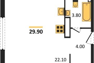 Фото №1: Студия 29 м² - Краснодар, мкр. Прикубанский внутригородской округ, 