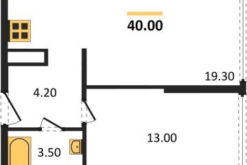 Фото №1: 1-комнатная квартира 40 м² - Краснодар, мкр. Прикубанский внутригородской округ, 