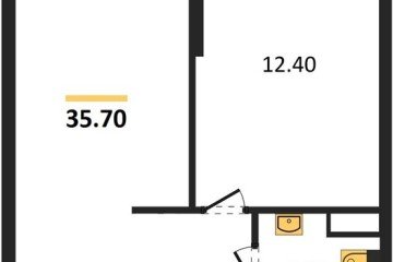 Фото №1: 1-комнатная квартира 35 м² - Краснодар, мкр. Прикубанский внутригородской округ, 