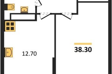 Фото №1: 1-комнатная квартира 38 м² - Краснодар, мкр. Прикубанский внутригородской округ, 