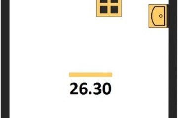 Фото №1: Студия 26 м² - Краснодар, мкр. Прикубанский внутригородской округ, 