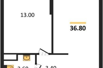 Фото №1: 1-комнатная квартира 36 м² - Краснодар, мкр. Прикубанский внутригородской округ, 