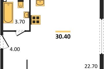 Фото №1: Студия 30 м² - Краснодар, мкр. Прикубанский внутригородской округ, 
