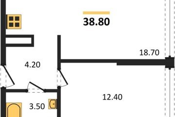 Фото №1: 1-комнатная квартира 38 м² - Краснодар, мкр. Прикубанский внутригородской округ, 