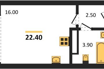 Фото №1: Студия 22 м² - Краснодар, мкр. Прикубанский внутригородской округ, 