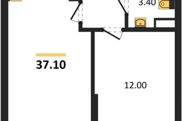 Фото №1: 1-комнатная квартира 37 м² - Краснодар, мкр. Прикубанский внутригородской округ, 