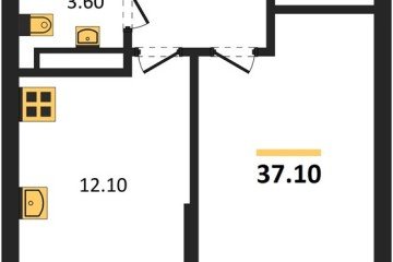 Фото №1: 1-комнатная квартира 37 м² - Краснодар, мкр. Прикубанский внутригородской округ, 