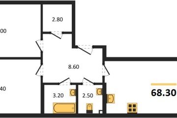 Фото №1: 2-комнатная квартира 68 м² - Краснодар, мкр. Прикубанский внутригородской округ, 