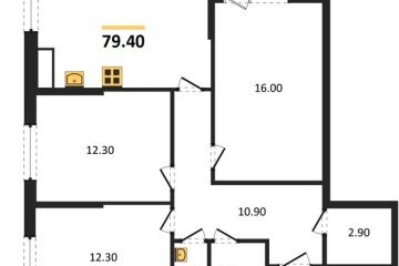 Фото №1: 3-комнатная квартира 79 м² - Краснодар, мкр. Прикубанский внутригородской округ, 