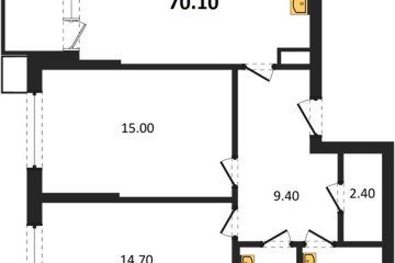 Фото №1: 2-комнатная квартира 70 м² - Краснодар, мкр. Парк Победы, 
