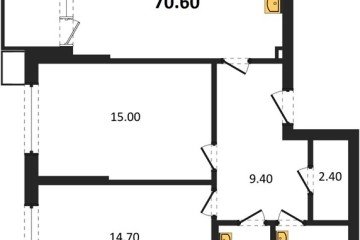 Фото №1: 2-комнатная квартира 70 м² - Краснодар, мкр. Парк Победы, 