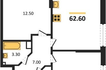 Фото №1: 2-комнатная квартира 62 м² - Краснодар, мкр. Парк Победы, 