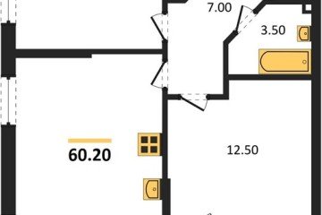 Фото №1: 2-комнатная квартира 60 м² - Краснодар, мкр. Прикубанский внутригородской округ, 