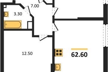 Фото №1: 2-комнатная квартира 62 м² - Краснодар, мкр. Прикубанский внутригородской округ, 