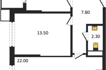 Фото №1: 2-комнатная квартира 64 м² - Краснодар, мкр. Прикубанский внутригородской округ, 