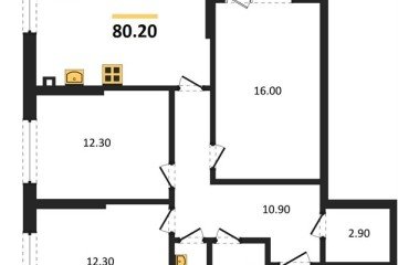 Фото №1: 3-комнатная квартира 80 м² - Краснодар, мкр. Прикубанский внутригородской округ, 