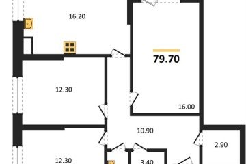 Фото №1: 3-комнатная квартира 79 м² - Краснодар, мкр. Прикубанский внутригородской округ, 