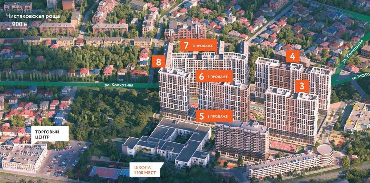 Фото №2: Студия 25 м² - Краснодар, ЖК Все Свои Вип, Табачная Фабрика, жилой комплекс Все Свои, мкр. Центральный внутригородской округ