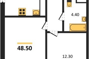 Фото №1: 2-комнатная квартира 48 м² - Краснодар, мкр. Центральный внутригородской округ, 