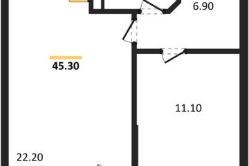 Фото №1: 1-комнатная квартира 45 м² - Краснодар, мкр. жилой комплекс Бауинвест, ул. Героя Владислава Посадского, 14/1