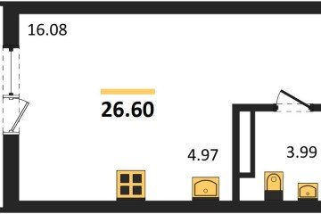 Фото №1: Студия 26 м² - Краснодар, мкр. Достояние, ул. Григория Булгакова, 16