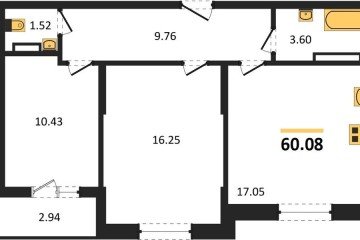 Фото №1: 2-комнатная квартира 60 м² - Краснодар, мкр. Карасунский внутригородской округ, 
