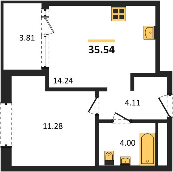 Фото №1: 1-комнатная квартира 35 м² - Краснодар, Карасунский внутригородской округ, Хлопчато-бумажный Комбинат, мкр. жилой квартал Патрики