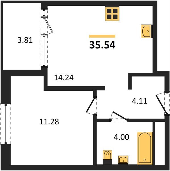 Фото №1: 1-комнатная квартира 35 м² - Краснодар, Карасунский внутригородской округ, Хлопчато-бумажный Комбинат, мкр. жилой квартал Патрики