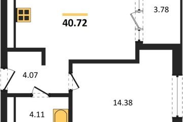 Фото №1: 1-комнатная квартира 40 м² - Краснодар, мкр. жилой квартал Патрики, 