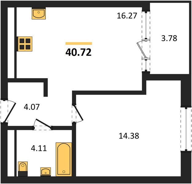Фото №1: 1-комнатная квартира 40 м² - Краснодар, Карасунский внутригородской округ, Хлопчато-бумажный Комбинат, мкр. жилой квартал Патрики
